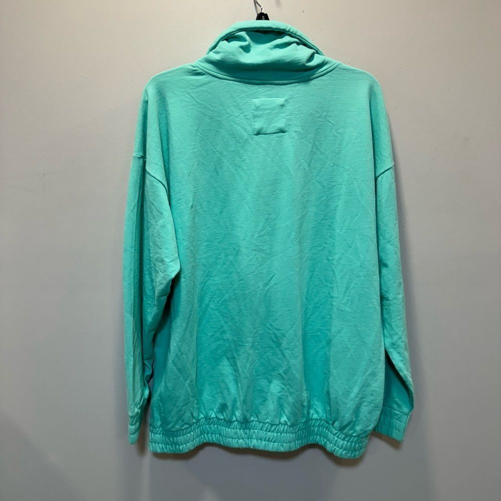 NWOT Camp, David Miller brewing Company, Teal, 3/4 zip pull over - Picture 6 of 10